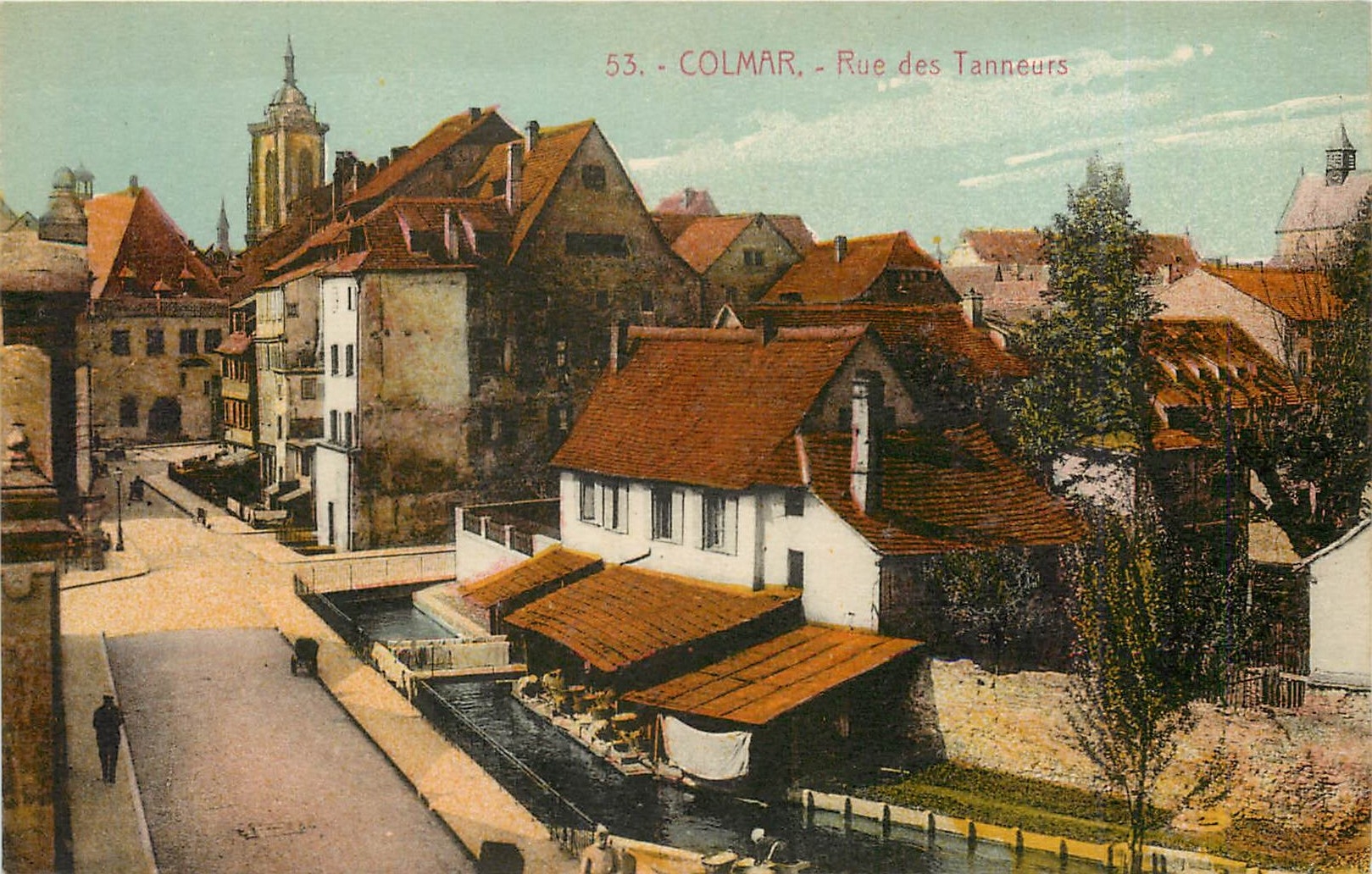 Colmar - Rue des Tanneurs — vue sur le canal et les toits — éditeur non identifié, n° 53