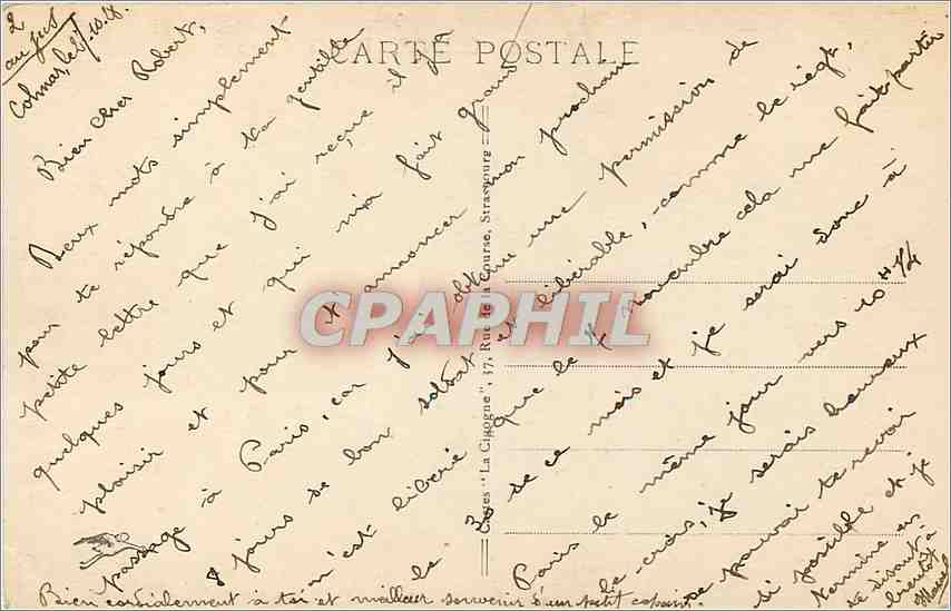 Colmar - Rue des Tanneurs — vue sur le canal et les toits — éditeur non identifié, n° 53 — Rückseite
