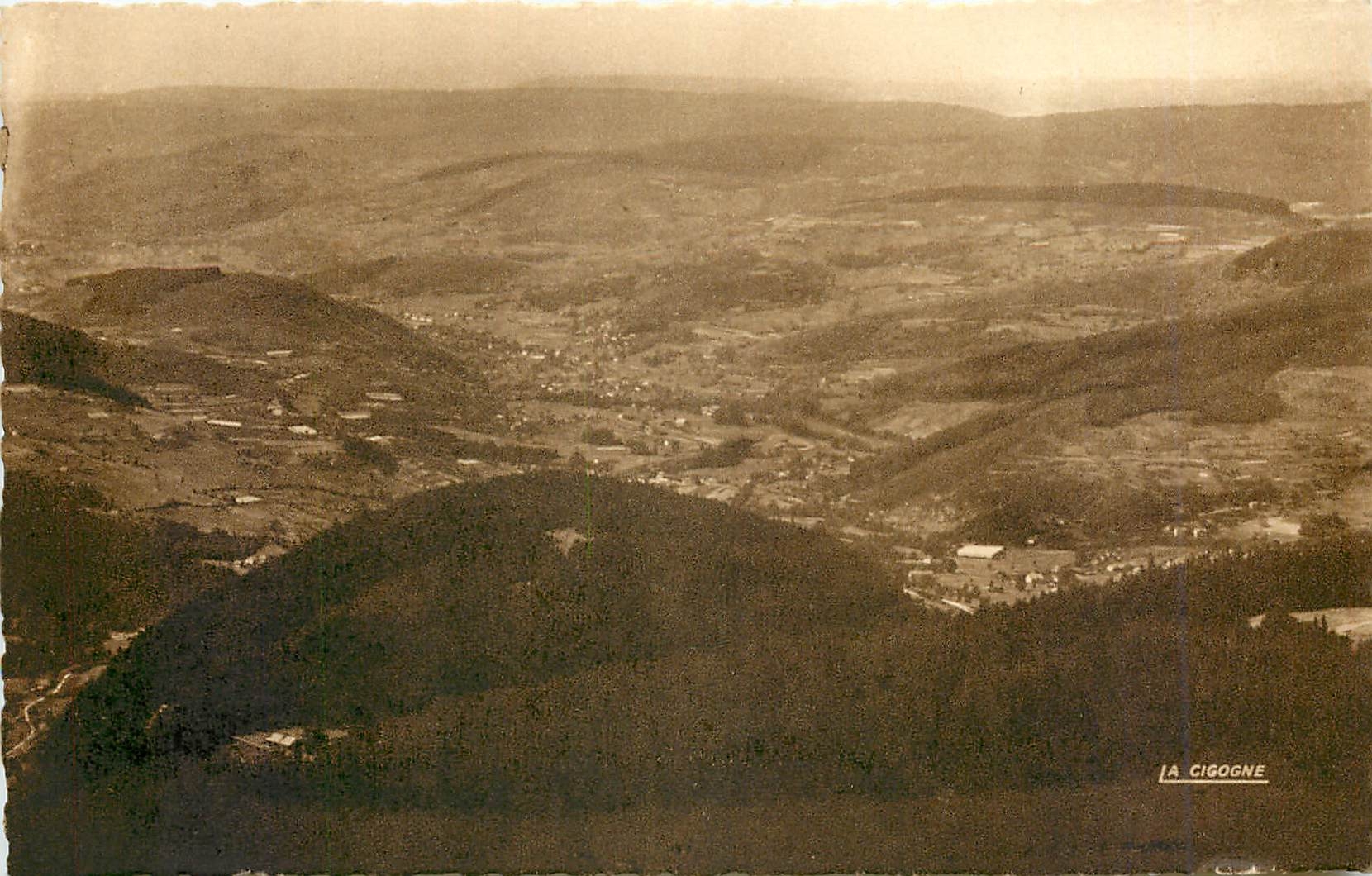 CPA Ballon d'Alsace Vue sur la Vallee de la Moselle 