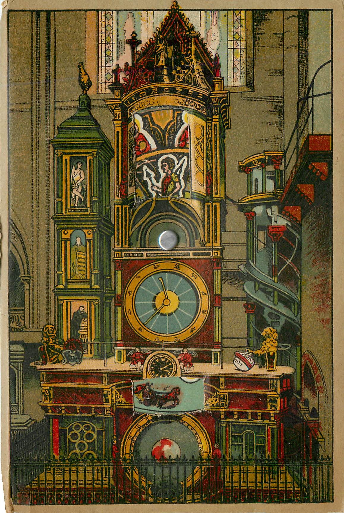 Horloge astronomique de la Cathédrale — Strasbourg — Imprimé par Félix Lüth, Strasbourg