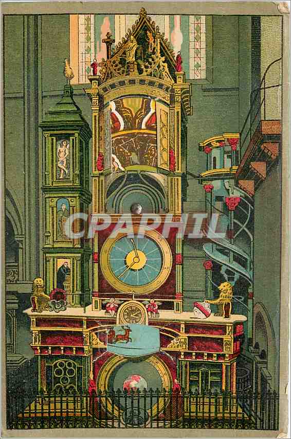 Astronomische Uhr der Kathedrale — Straßburg — Verlag Félix Luib
