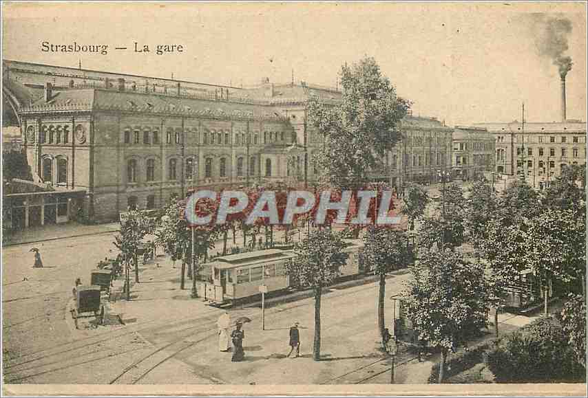 Strasbourg — La gare — Éditeur P. Wints & Reich, Strasbourg