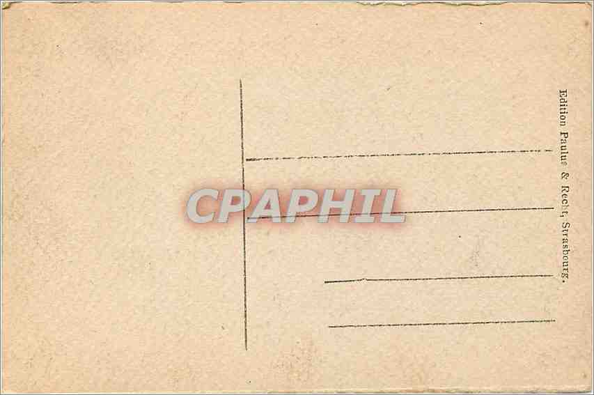 CPA Strasbourg Bain aux Plantes  — Verso
