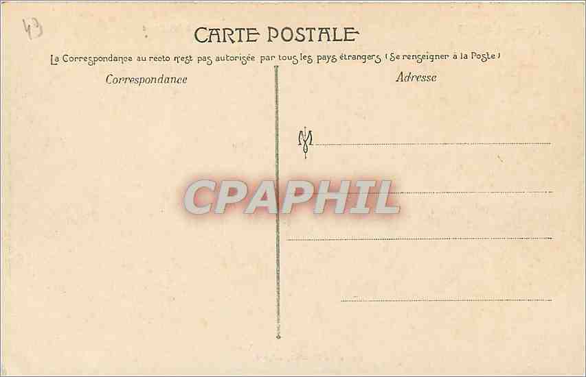 CPA Angers Eglise Notre Dame  — Verso