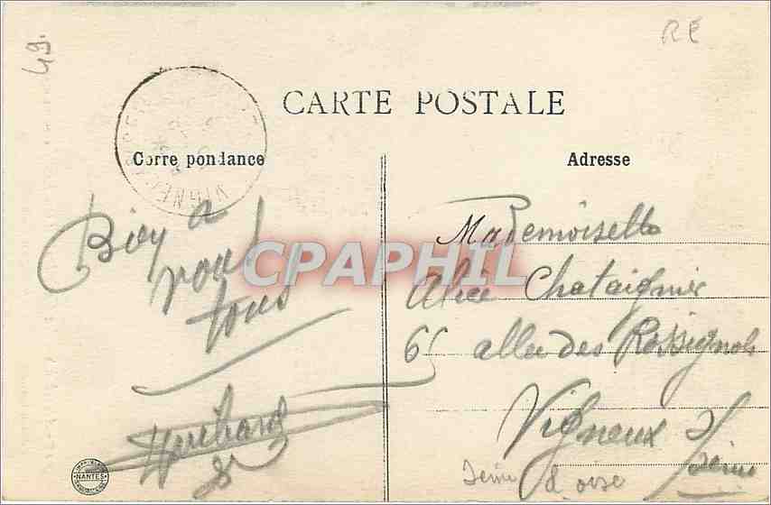 CPA Angers La Cathedrale et son Escalier monumental  — Rückseite