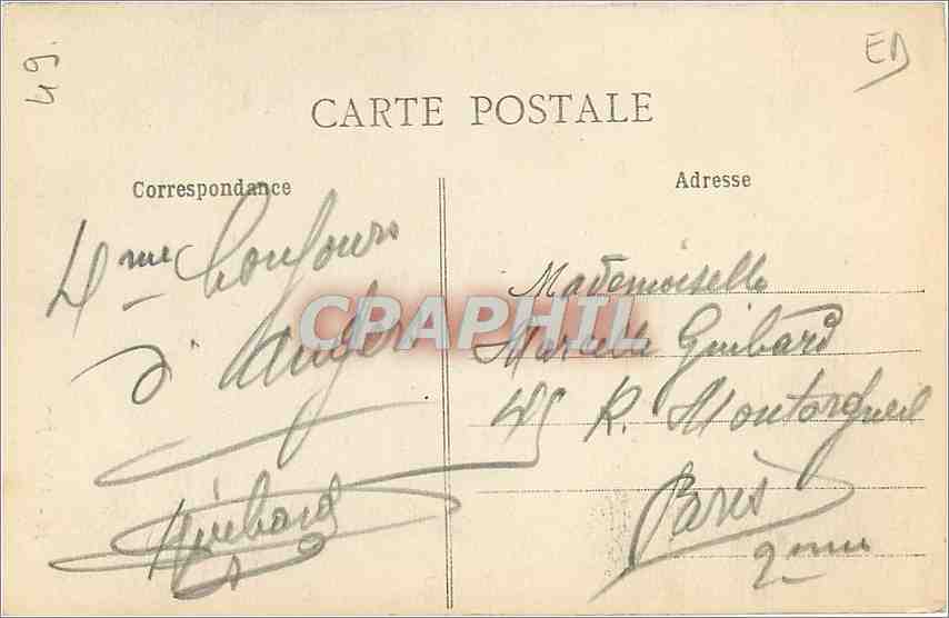 CPA Angers Les deux grandes Tours du Chateau et la Porte des Champs  — Rückseite