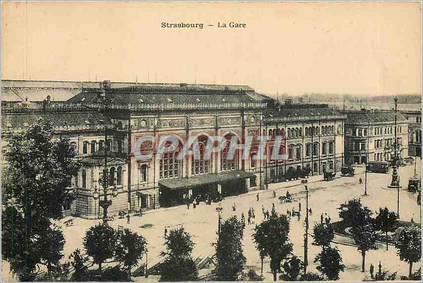 CPA Strasbourg La Gare 