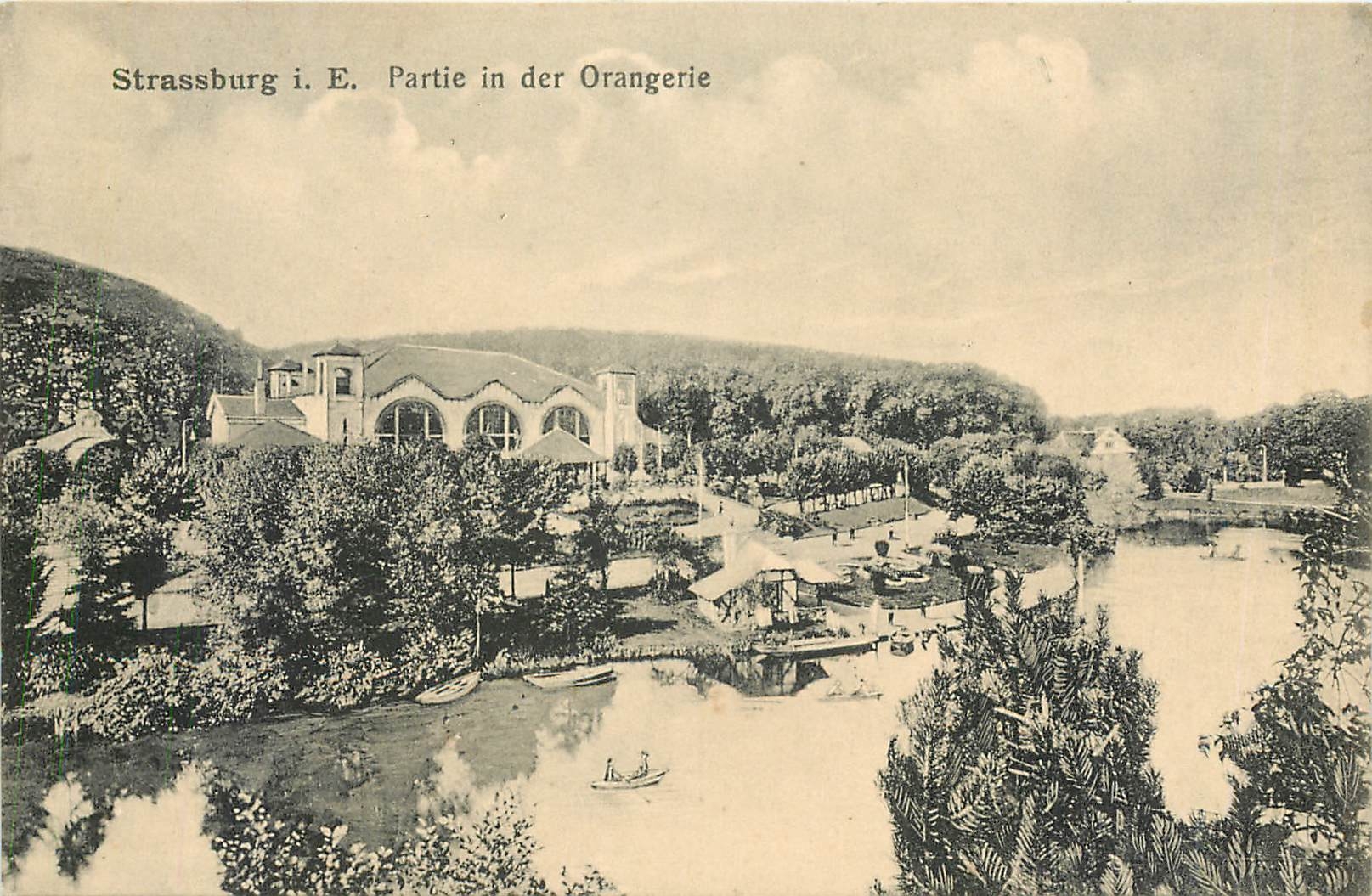 CPA Strassburg Partie in der Orangerie 