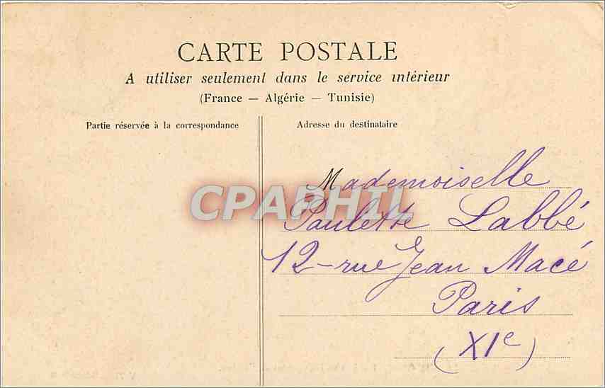 Les Sables-d'Olonne (Vendée) — Les vieilles portes de l'Église — Cliché D. B. n° V 71 — Rückseite