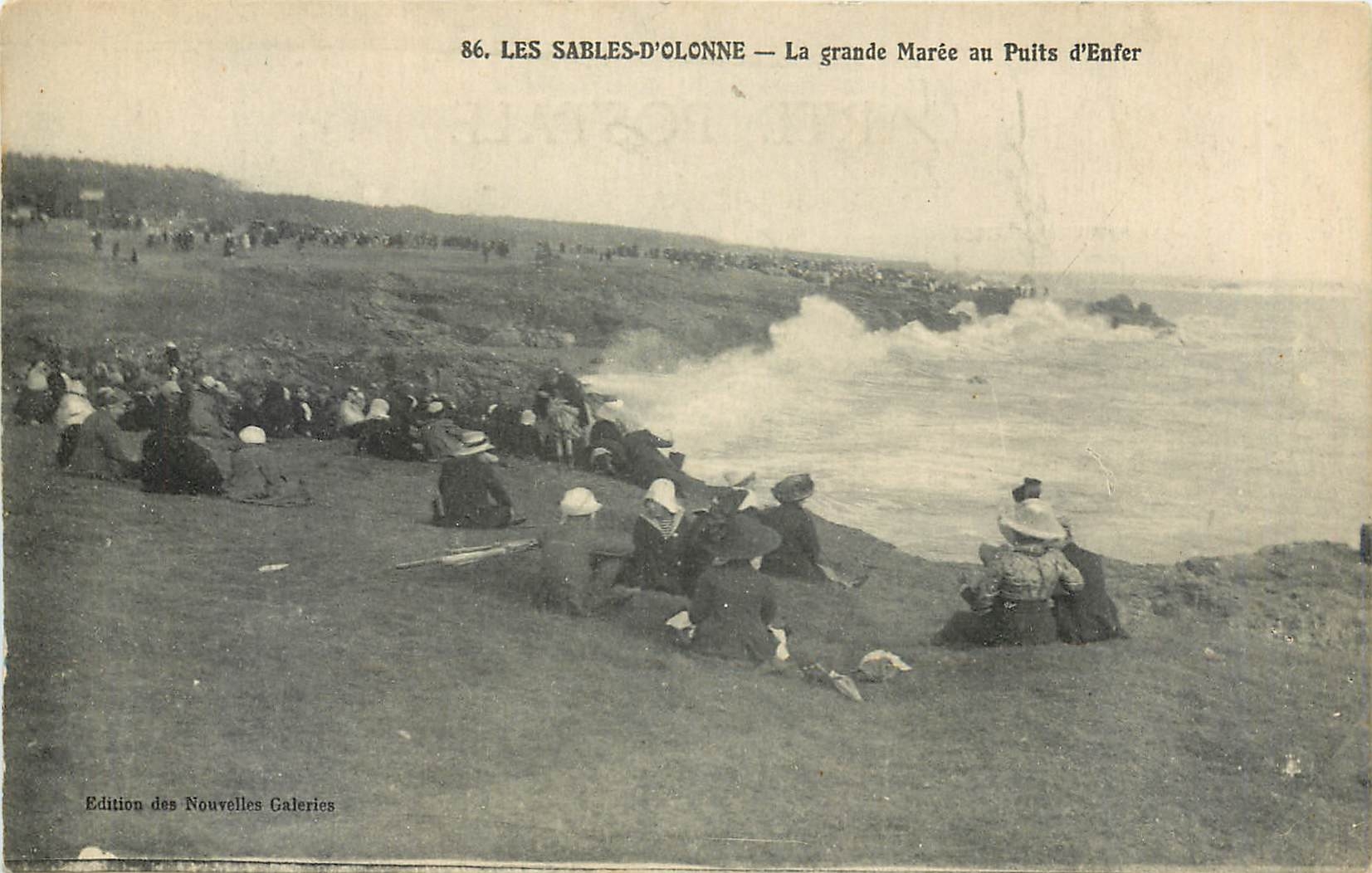 Les Sables-d'Olonne — La grande Marée au Puits d'Enfer — Edition des Nouvelles Galeries, n°86