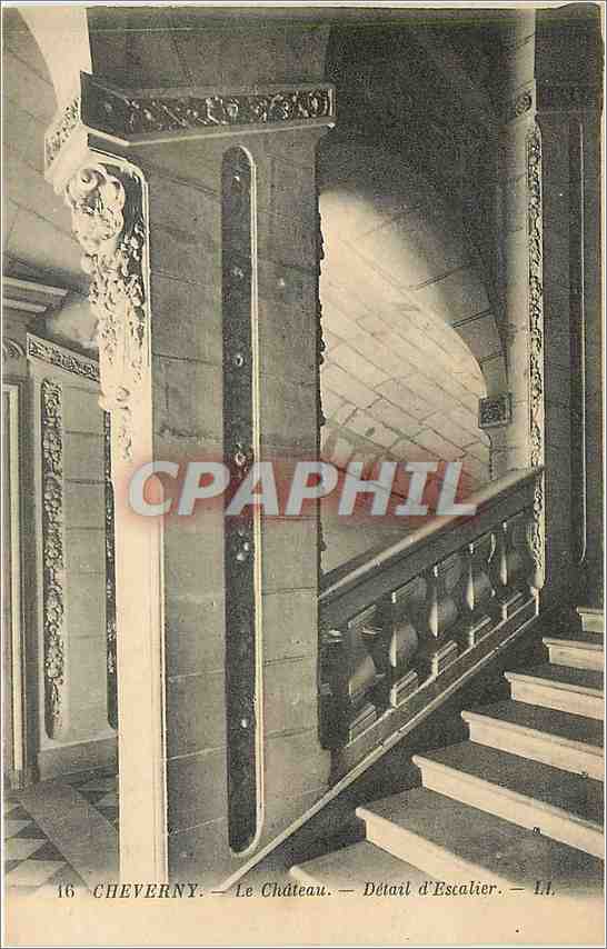 CPA Cheverny Le Chateau Detail d'Escalier 