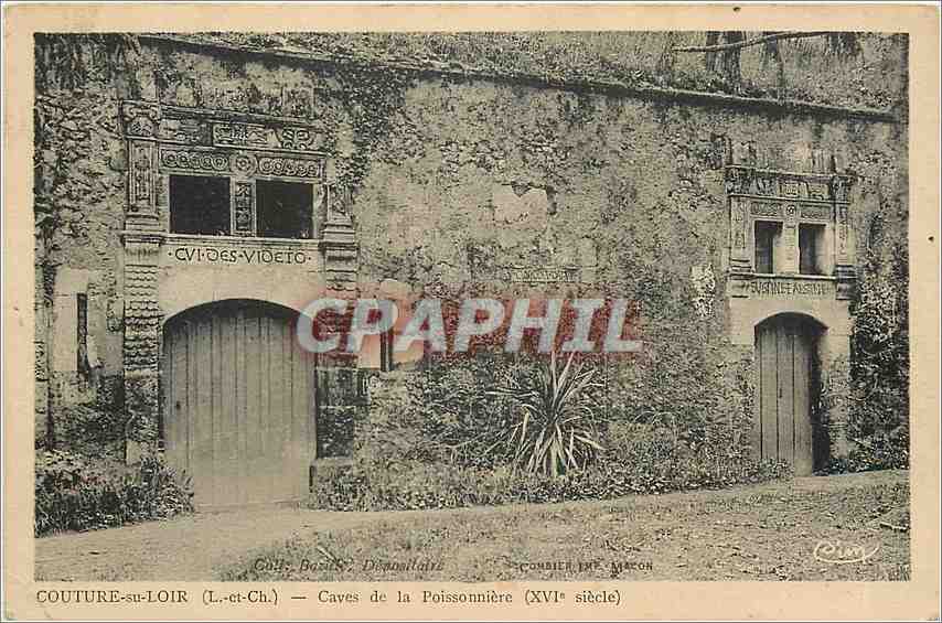 Couture-sur-Loir (L.-et-Ch.) — Caves de la Poissonnière (XVIe siècle) — Combier & Macor