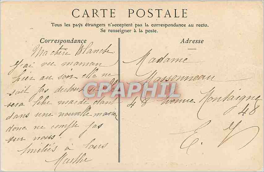 CPA Chateau de Blois aile de Francois 1er Facade exterieure  — Verso