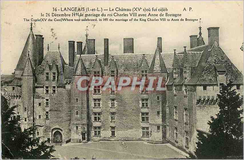 CPA Langeais I et L Le Chateau 