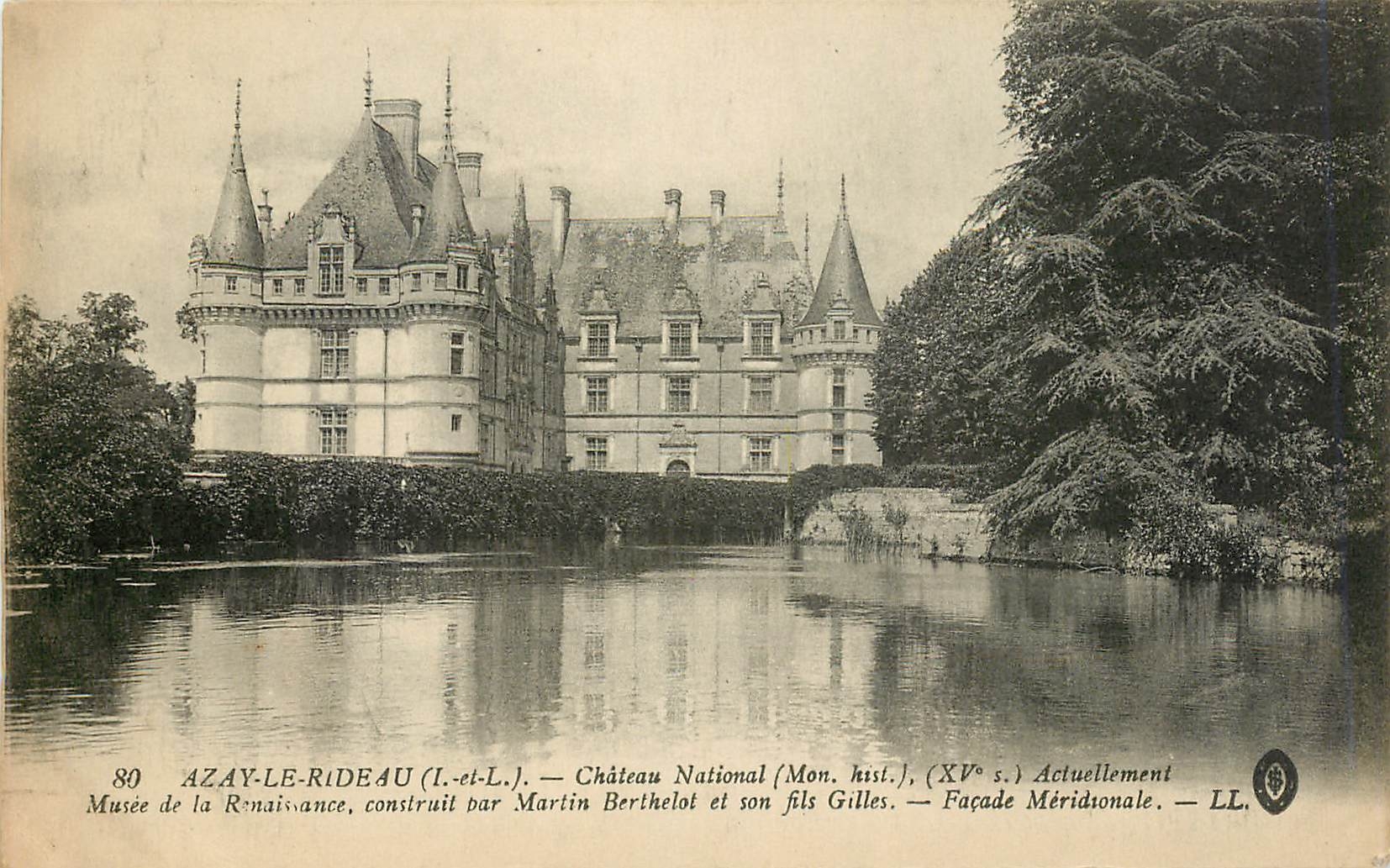 CPA Azay le Rideau I et L Chateau National 