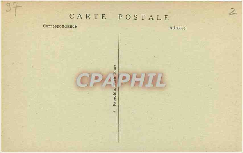 CPA Amboise I et L Le Chateau  — Rückseite