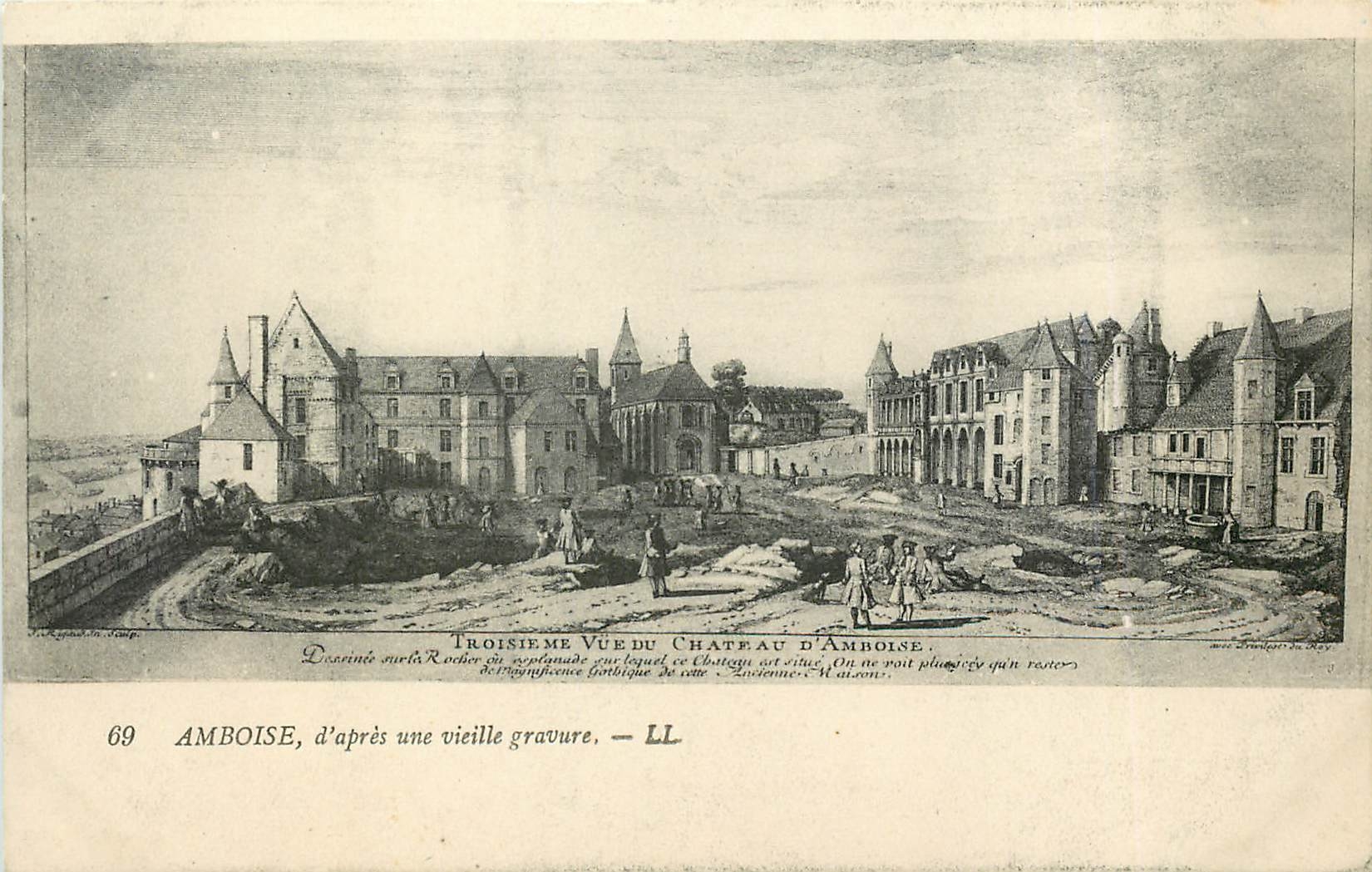CPA Amboise d'apres une vieille gravure 