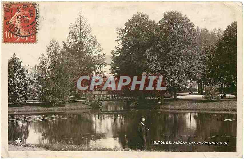 CPA Tours Jardin des Prebendes d'Oe 
