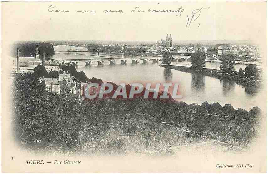 CPA Tours Vue Generale 