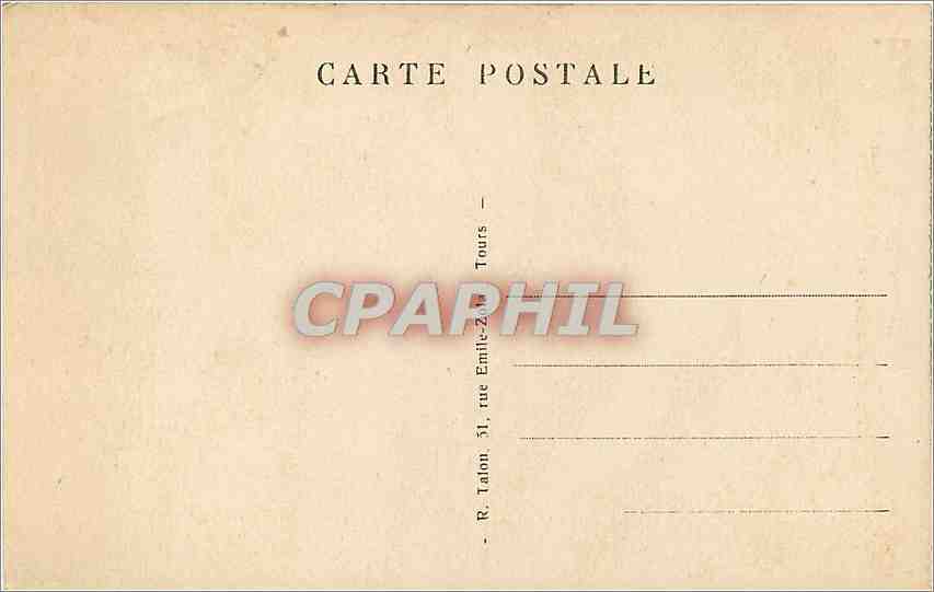 CPA Tours I et L Hotel Gonlin  — Rückseite