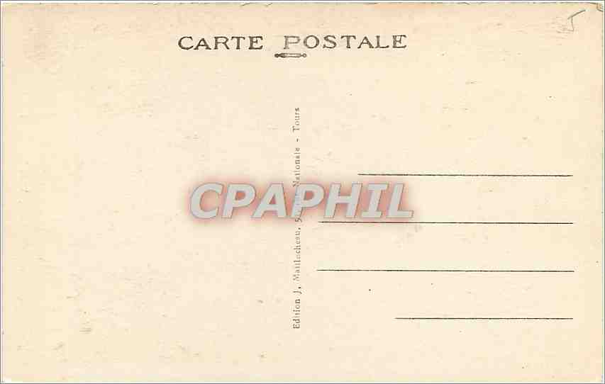 CPA Tours I et L Place Plumereau  — Rückseite