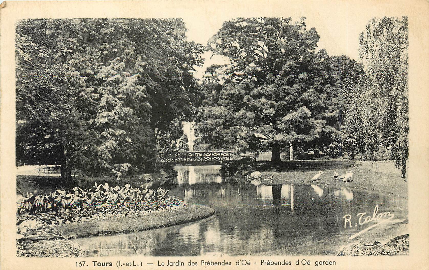 CPA Tours I et L Le Jardin des Prebendes d'Oe 