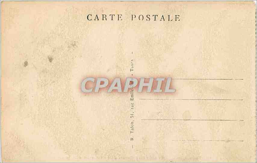 CPA Tours I et L Le Jardin des Prebendes d'Oe  — Rückseite