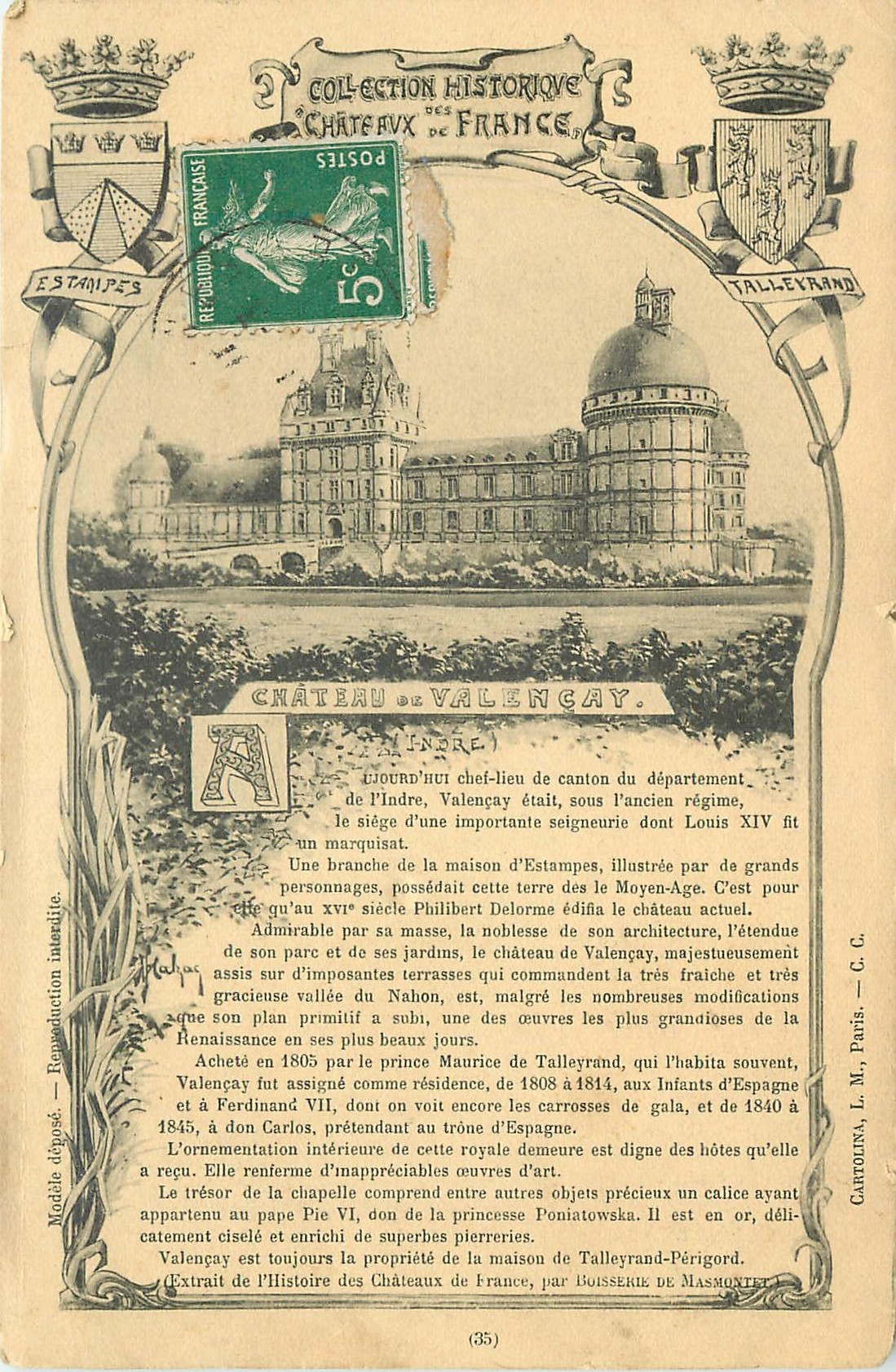 CPA Chateaux de France 