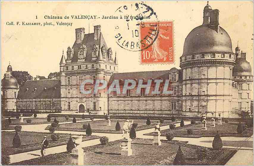 CPA Chateau de Valencay Jardins a la francaise 