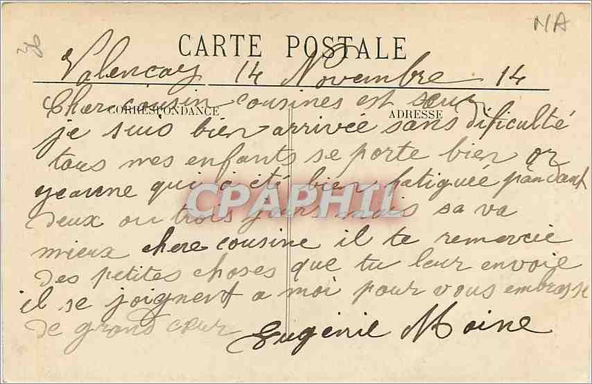 Valençay (Indre) - Le Château, côté Nord-Est du Jardin de la Duchesse — E. Andereau, éditeur — Rückseite