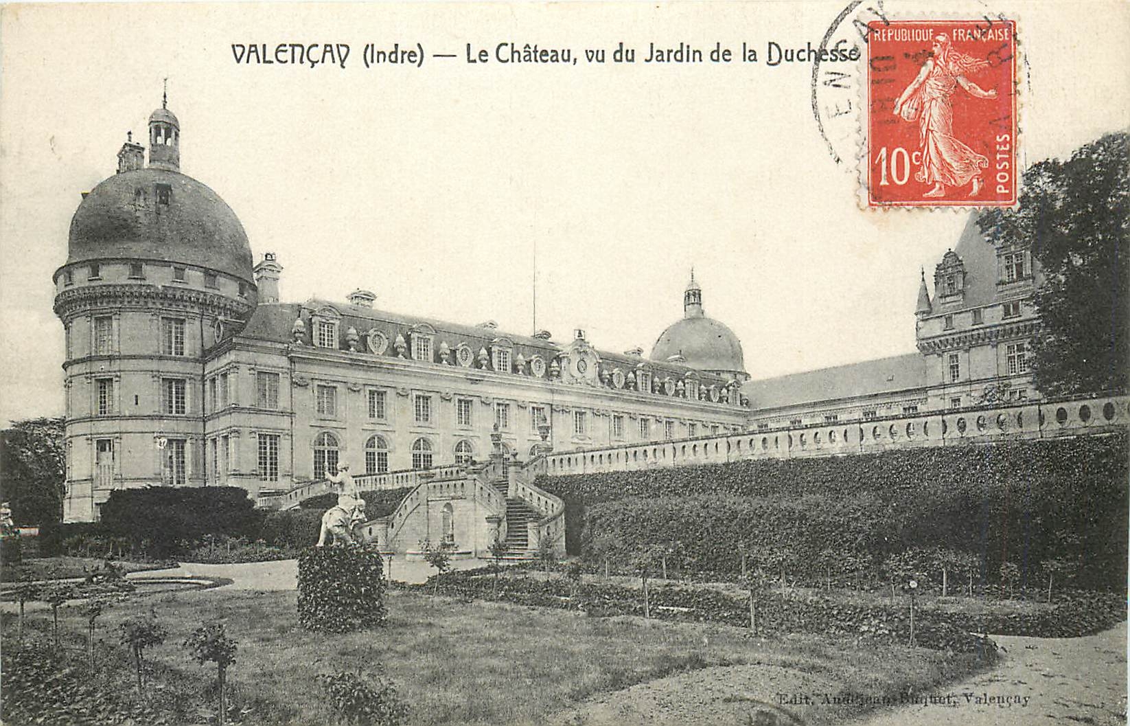 CPA Valencay Indre Le Chateau vu du Jardin de la Duchesse 