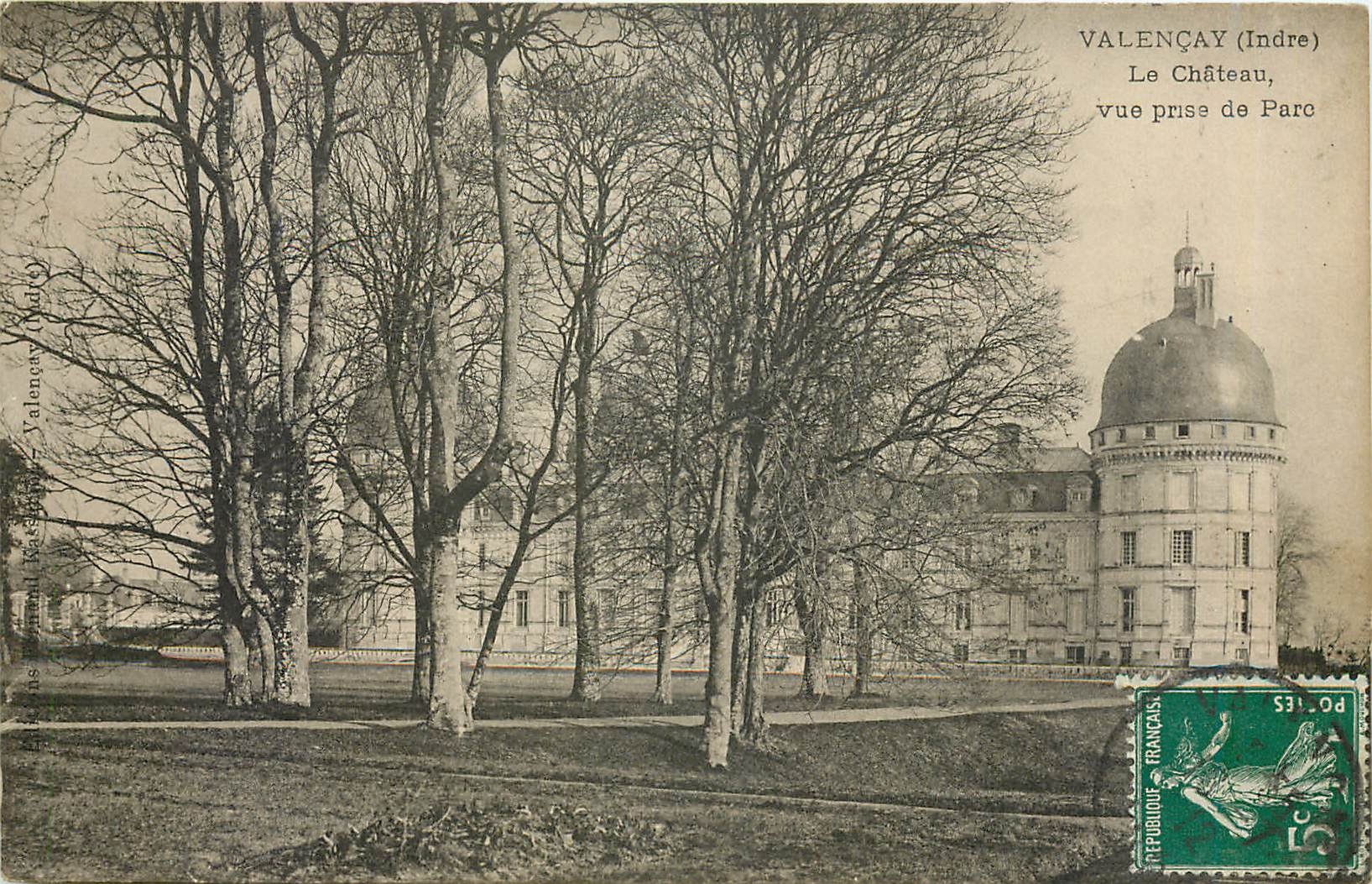 CPA Valencay Indre Le Chateau vue prise de Parc 