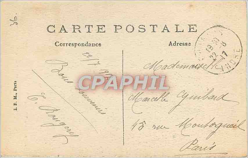 CPA Valencay Indre Le Chateau vu des Douves  — Rückseite