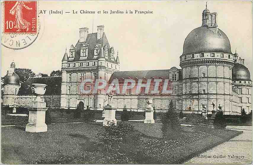CPA Valencay Indre Le Chateau et les Jardins a la Francaise 
