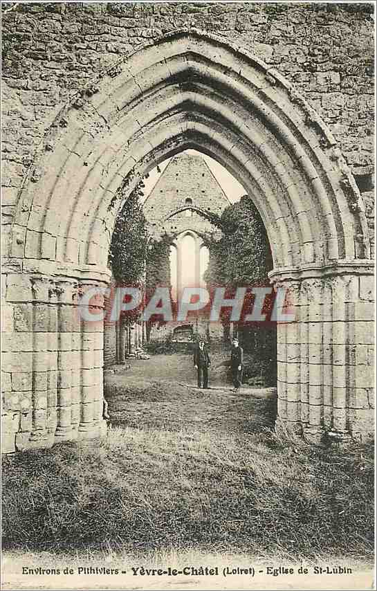 CPA Environs de Pithiviers Yevre le Chatel Loiret Eglise de St Lubin 
