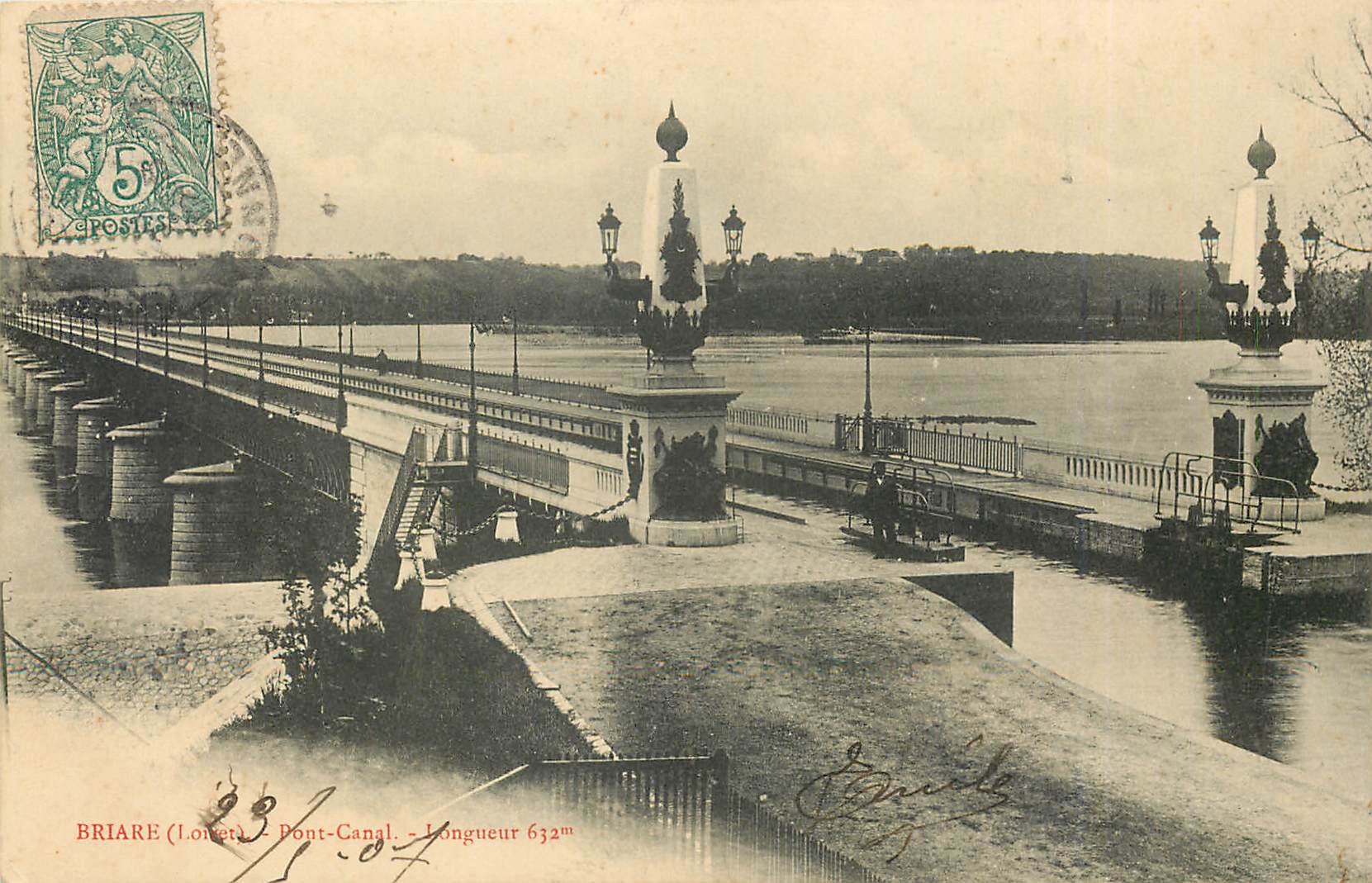 CPA Briare Loiret Pont Canal 