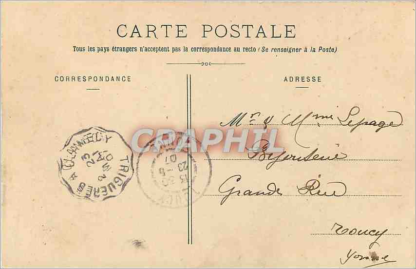 CPA Briare Loiret Pont Canal  — Rückseite