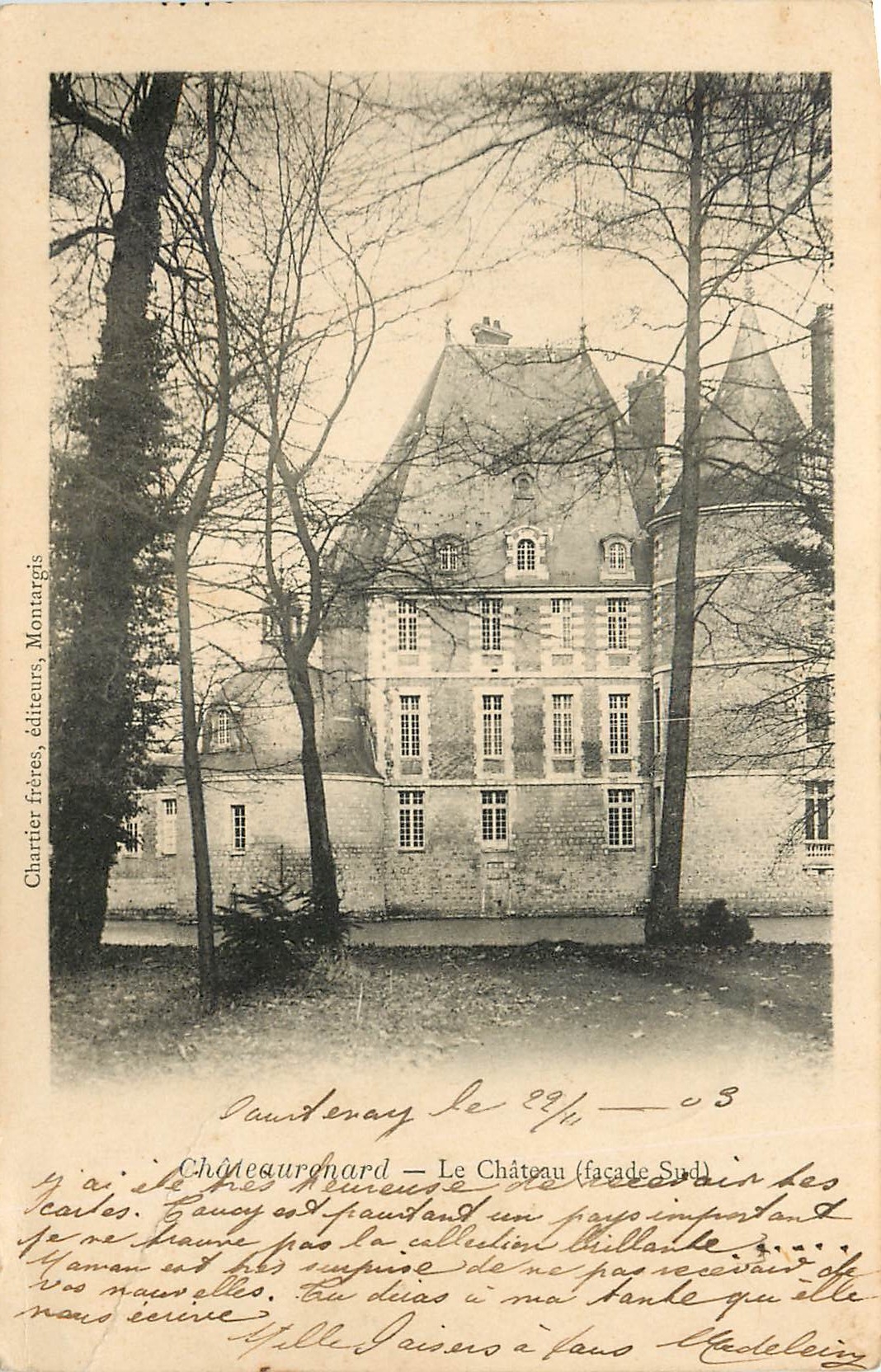 CPA Chateaurenard Le Chateau facade sud 
