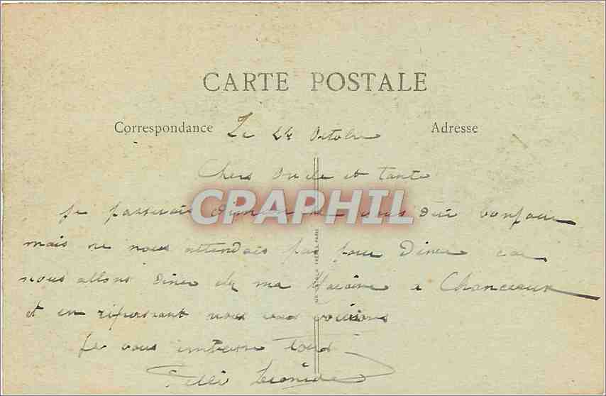 CPA Montargis Loiret La Sous Prefecture  — Rückseite