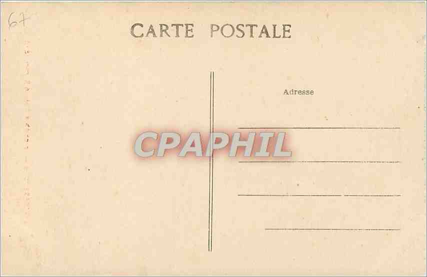 CPA Strasbourg La celebre Maisch Kammerzell — Rückseite
