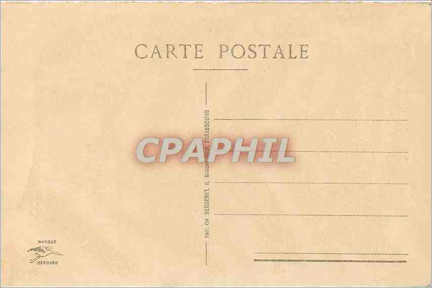 CPA Strasbourg La Cathedrale  — Rückseite