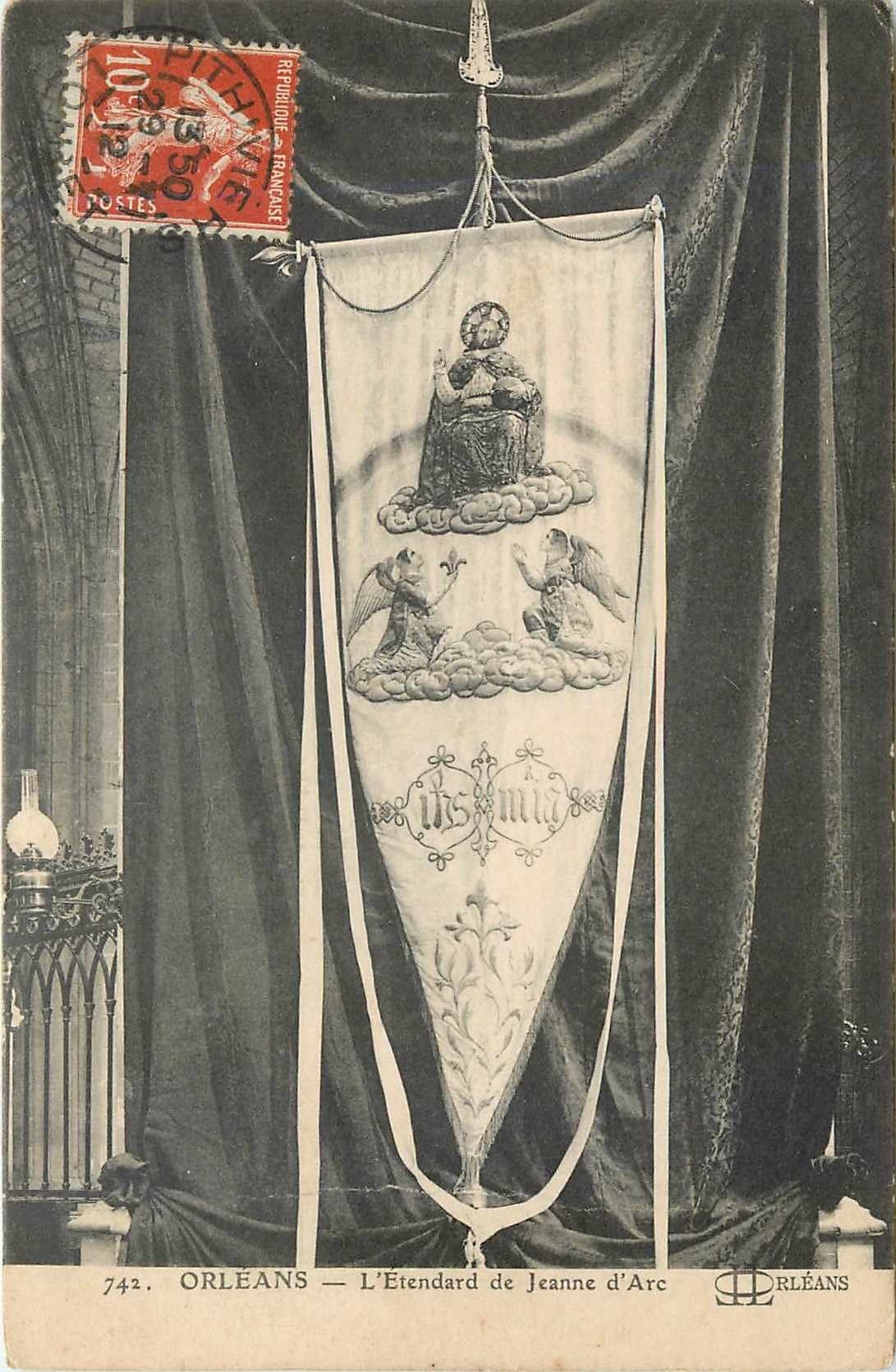 Orléans — L'Étendard de Jeanne d'Arc — éditeur D. Orléans, n° 742