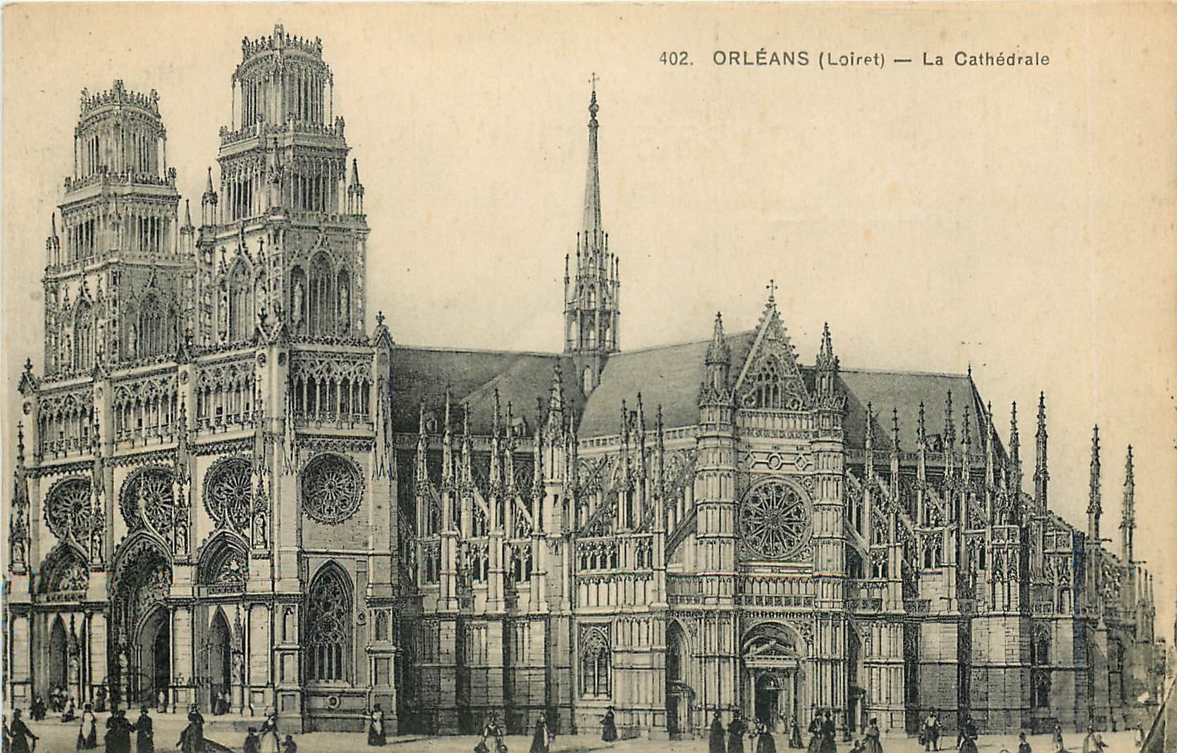 CPA Orleans Loiret La Cathedrale 