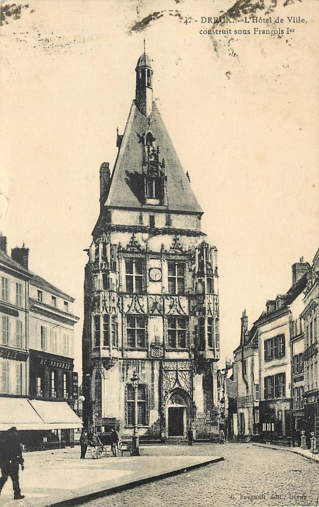CPA Dreux L'Hotel de Ville 