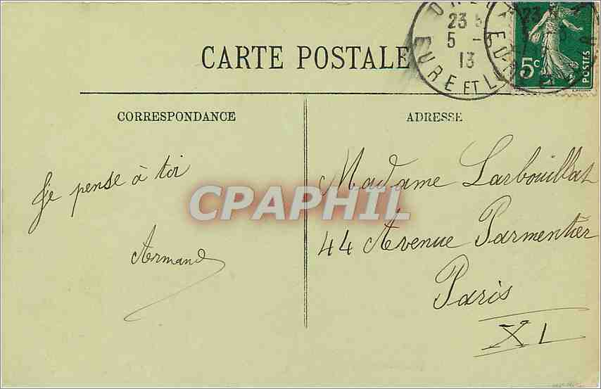 Dreux — Chemin de ronde de l'ancien Château — LL. — Rückseite
