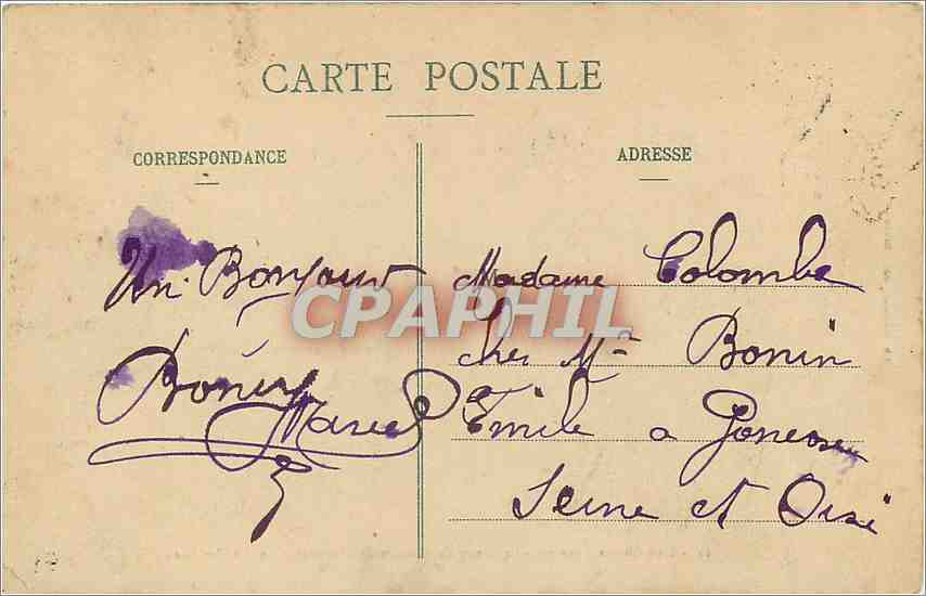 Chasse à courre - Equipage du Vicomte de Chezelles - Le Cerf bat l'eau — Cl. Faucault, édit., Drouot — Reverso