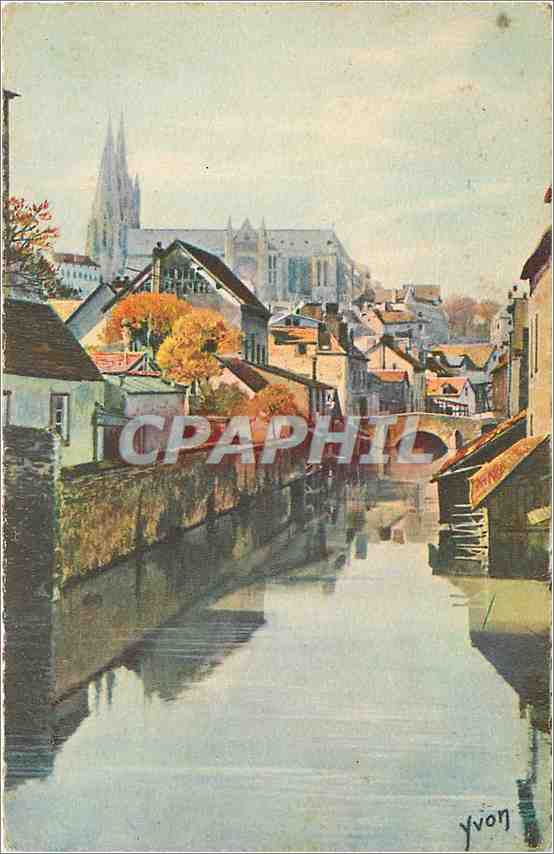 CPA Chartres Eure et Loir L'Eure au pont Saint Hilaire 