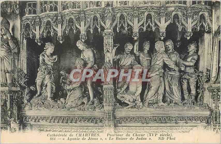 CPA Cathedrale de Chartres Pourtour du Choeur 