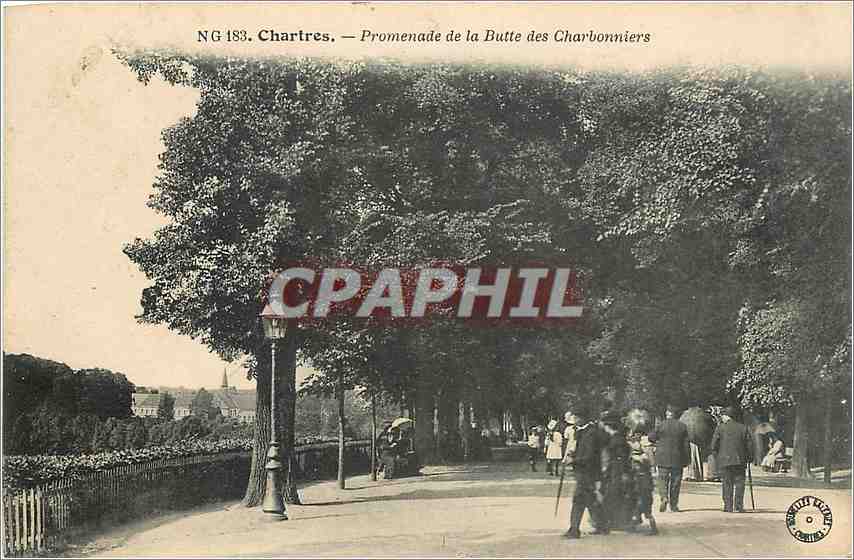 CPA Chartres Promenade de la Butte des Charbonniers 