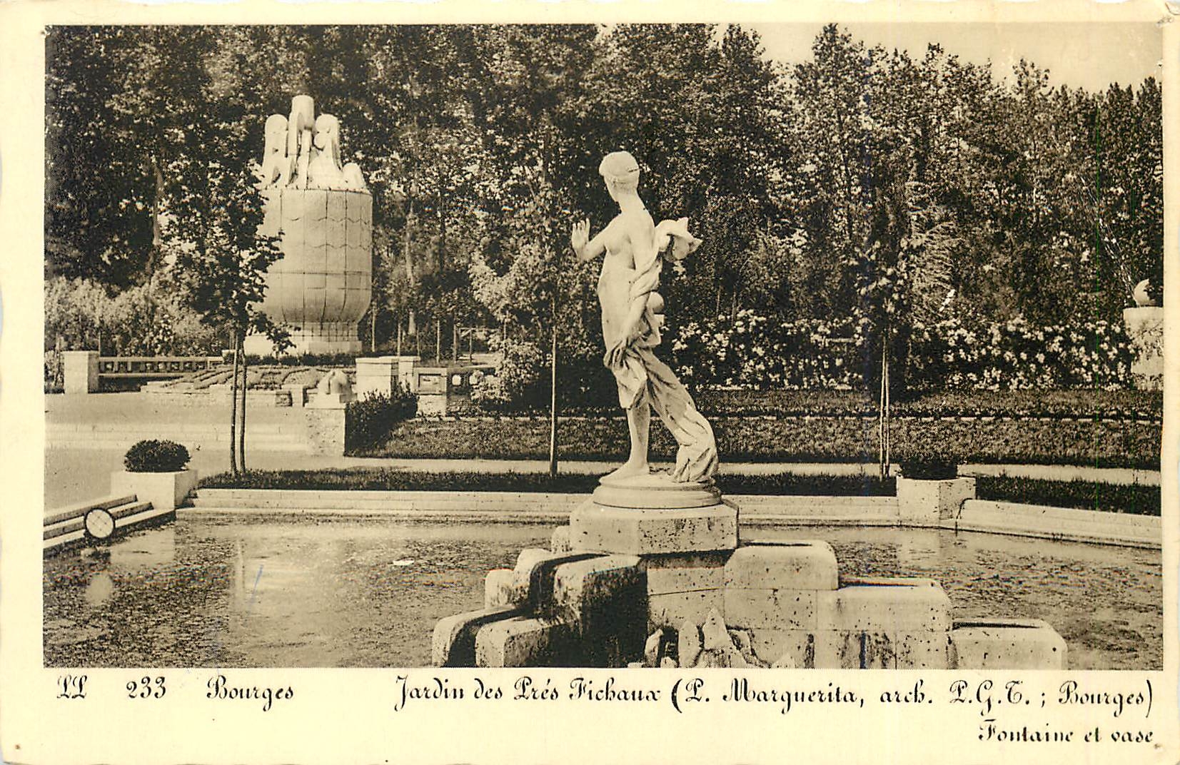CPA Bourges Jardin des Pres Fichaux 